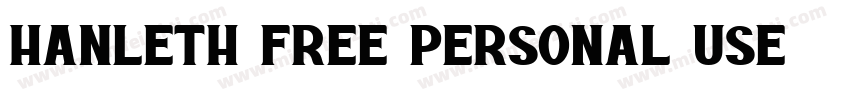 Hanleth Free Personal Use字体转换
